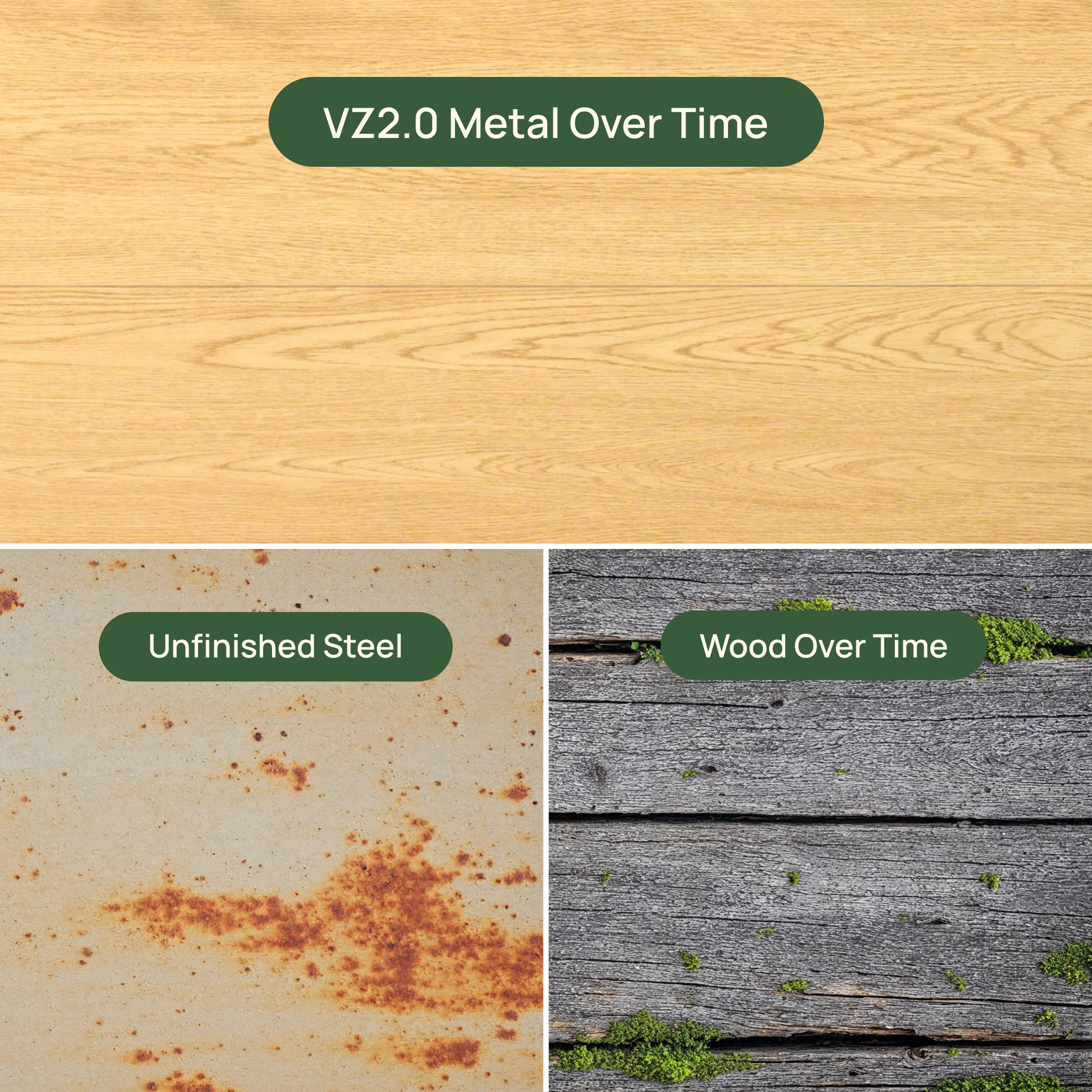 16" Tall Woodgrain 4' x 8' Metal Raised Garden Bed - Image 6