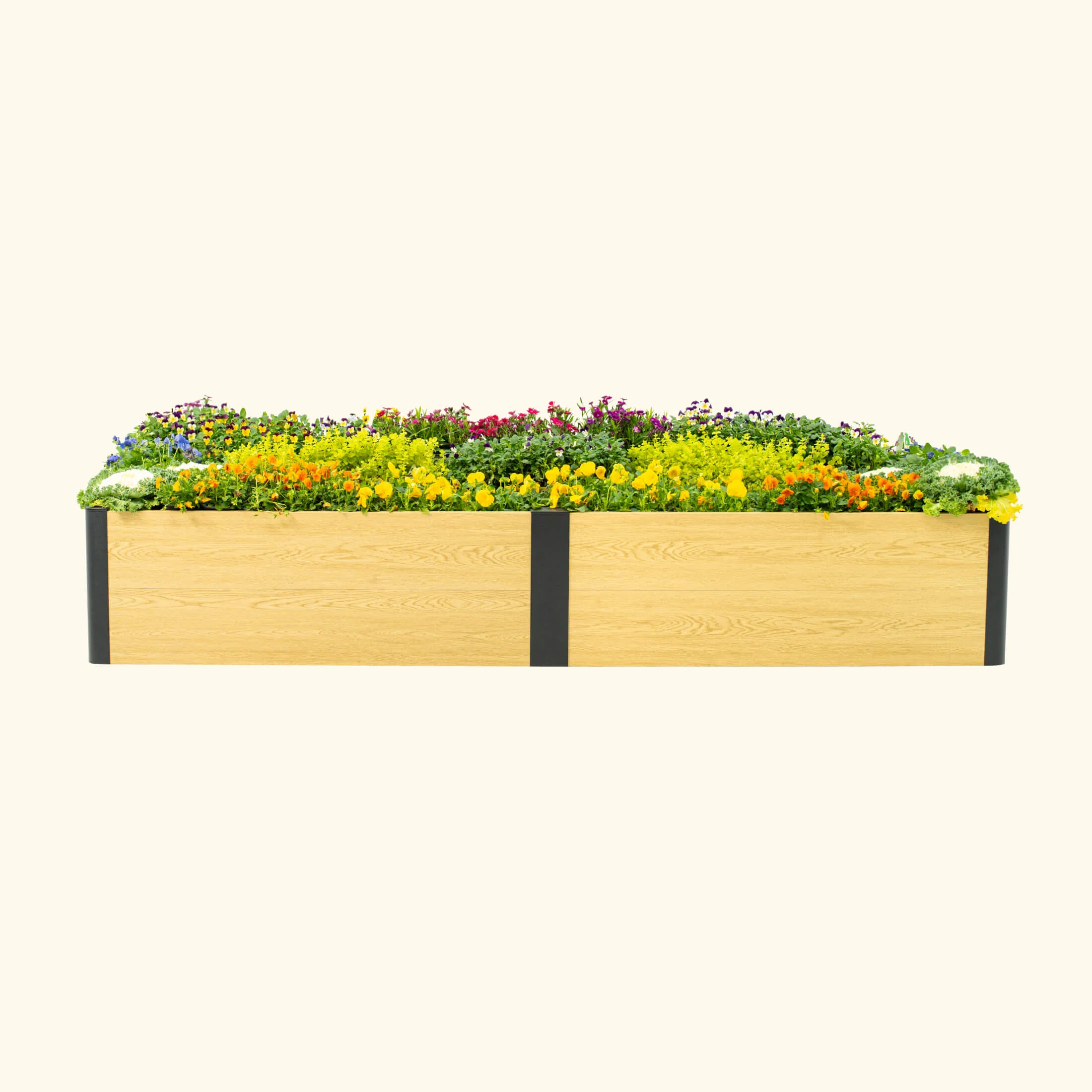 16" Tall Woodgrain 4' x 8' Metal Raised Garden Bed - Image 10