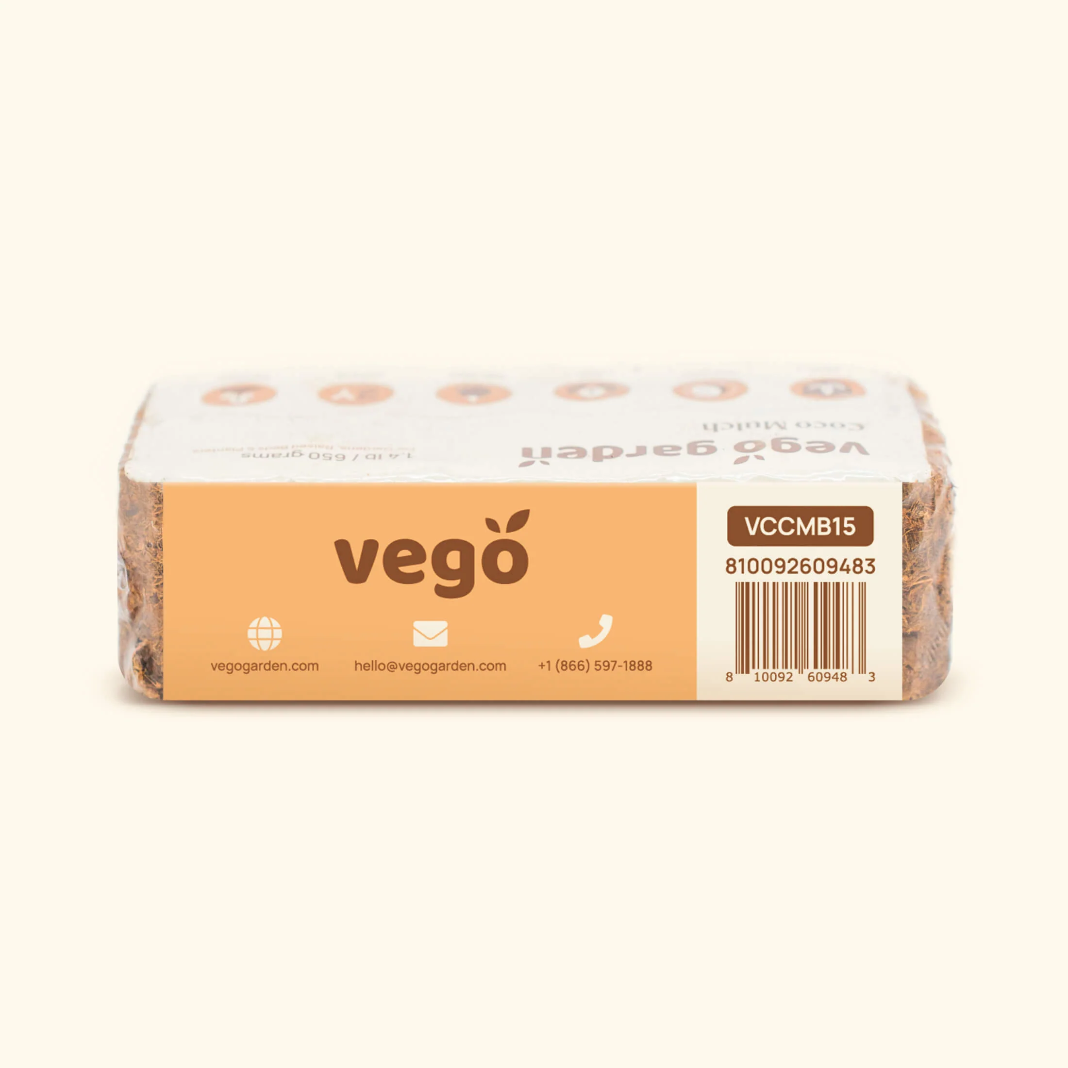 Vego Garden Coco Mulch 1.4 lb Brick - Image 7