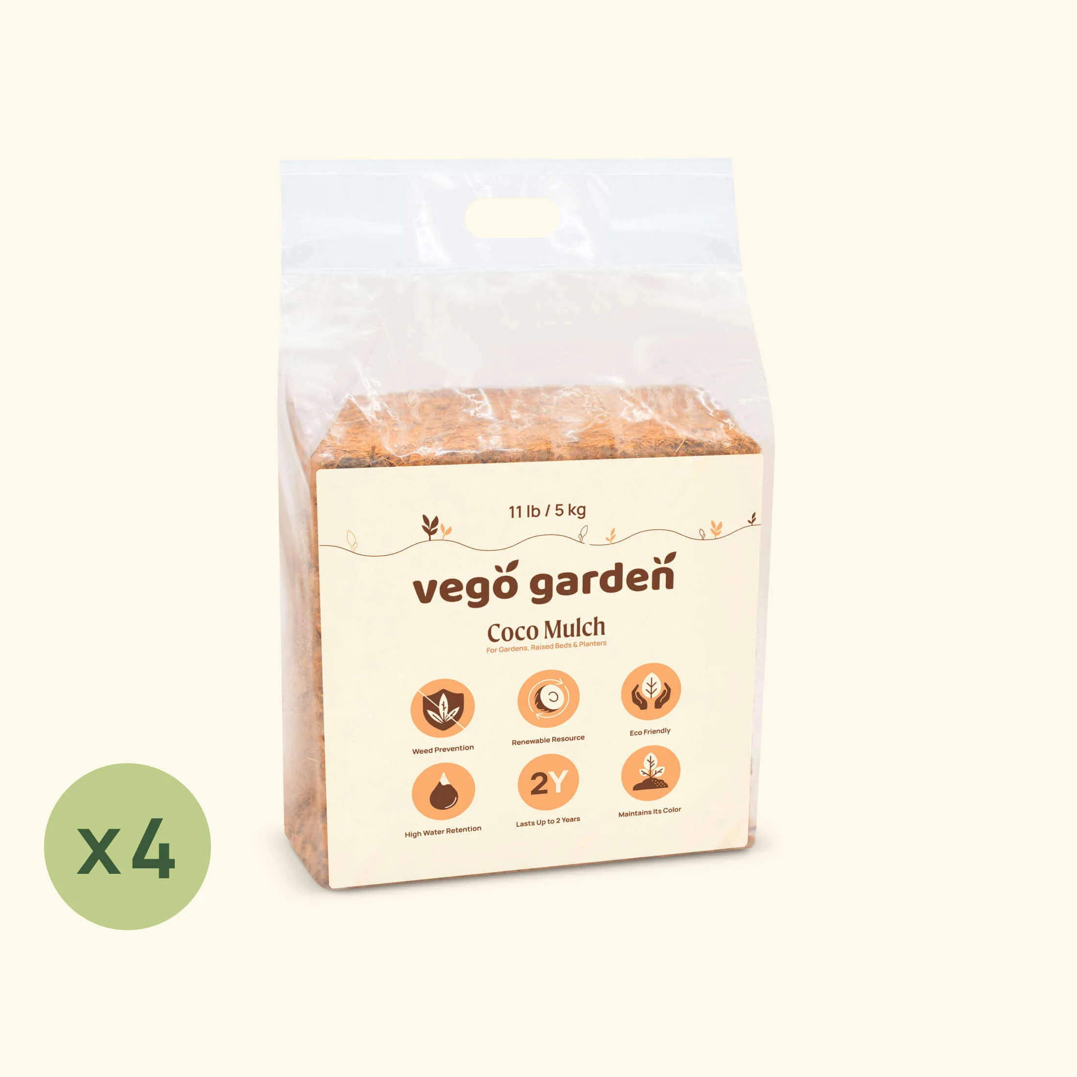 Vego Garden Coco Mulch 11 lb Block - Image 4