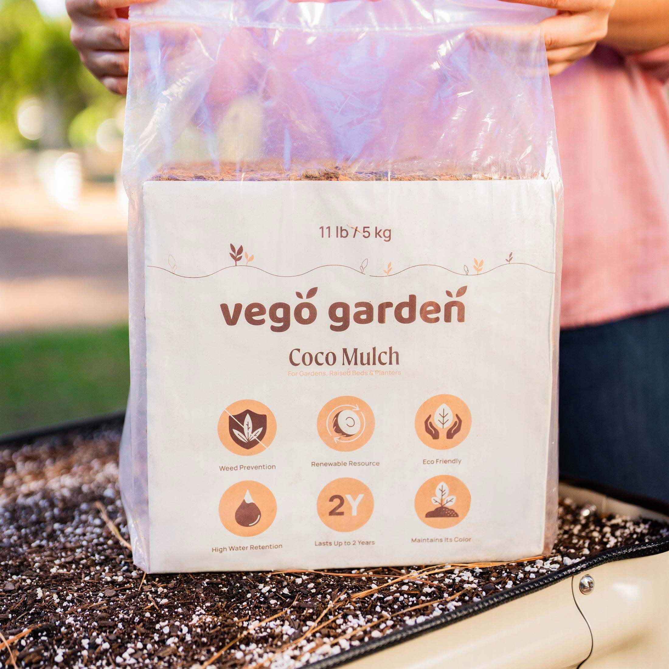 Vego Garden Coco Mulch 11 lb Block - Image 6